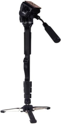 Yunteng VCT-288 Monopod with Fluid Pan Head and Unipod Holder